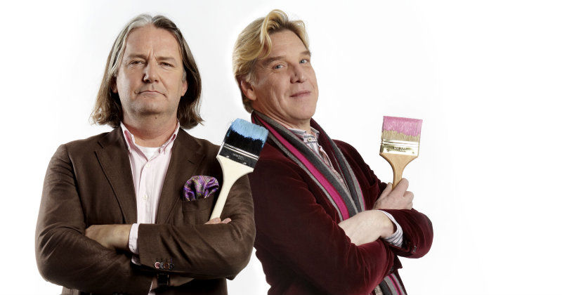 Simon Davies och Tomas Cederlund i "Rum för en stjärna med Simon & Tomas" i TV3 Play