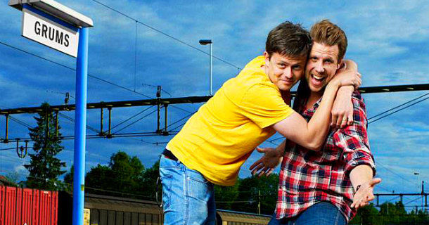 Filip och Fredrik i "Lite sällskap" i Kanal 5 Play