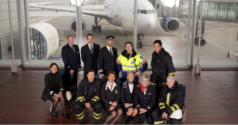 Personal på Stockholm Arlanda Airport i tv-serien "Stockholm - Arlanda" i TV3 Play