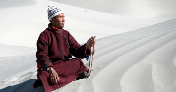 Nomad i Himalaya i dokumentären "Himalayas nomader" i UR Play