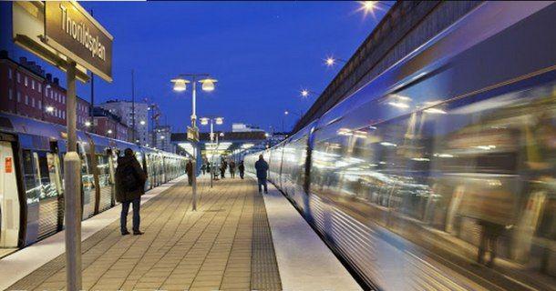 Tunnelbanestation i Stockholm i tv-serien "Tunnelbanan" i Kanal 5 Play