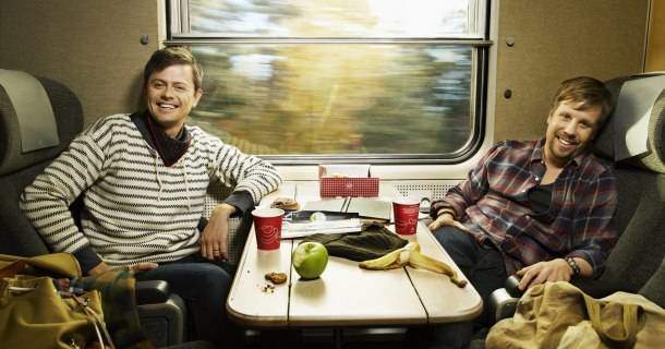 Filip och Fredrik åker tåg i "Får vi följa med" i Kanal 5 Play