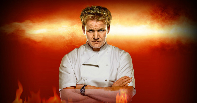 Gordon Ramsay i "Hell´s Kitchen USA" i TV3 Play