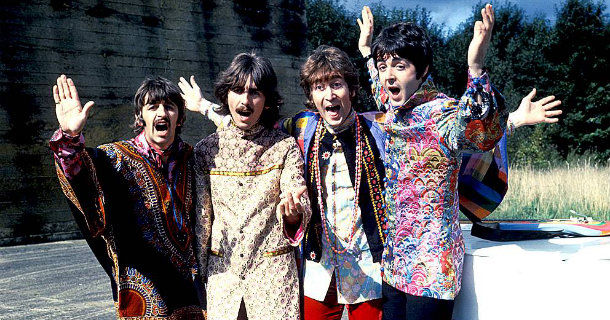 The Beatles - Ringo Starr, George Harrison, John Lennon, Paul McCartney i "Magical Mystery Tour" i SVT Play
