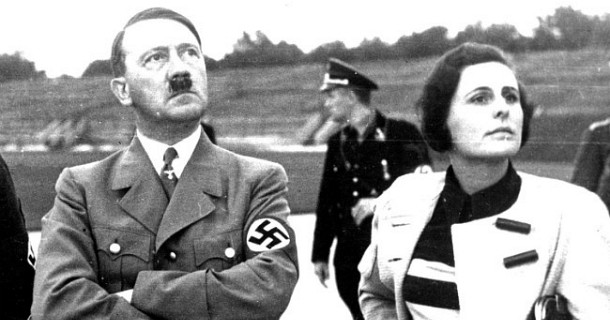 Hitler och Eva Braun i dokumentären "Hitlers kvinnor" i SVT Play