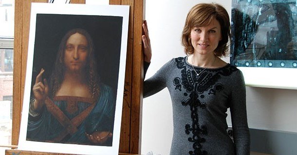 Fiona Bruce i "Vem var Leonardo da Vinci", dokumentär i UR Play