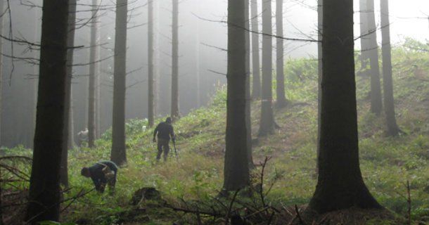 Utgrävningsplats i dokumentären "Slaget vid Harzhorn" i UR Play