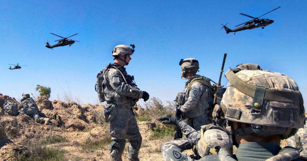 Amerikanska soldater i dokumentären "Att starta ett krig" i UR Play
