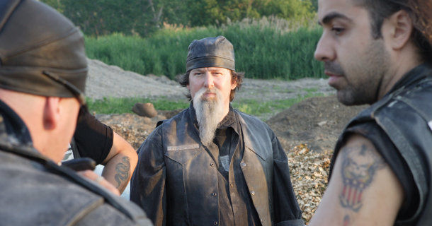 Medlemmar i Hells Angels i dokumentärserien "Outlaw Bikers" i TV10 Play