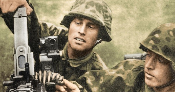 Tyska soldater under andra världskriget i "Vid andra världskrigets front" i TV10 Play