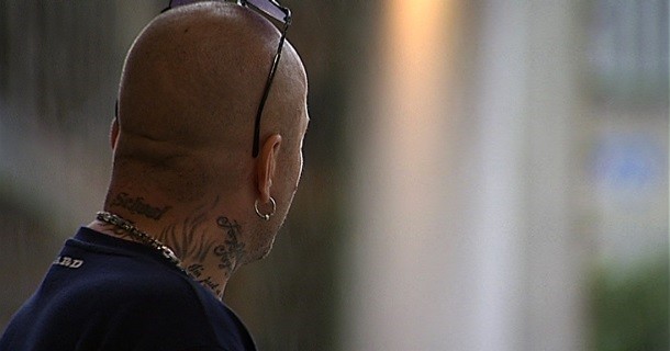 Skinhead i dokumentären "Skinheads - 25 år senare" i SVT Play