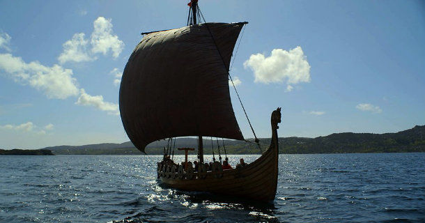 Vikingaskepp i serien Vikingar i SVT Play