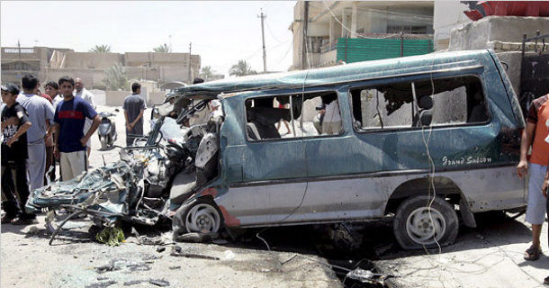 Den minibuss som blev attackerad av en amerikansk helikopter i dokumentären "Tillstånd att döda" i UR Play