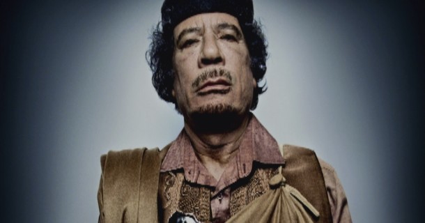 Kadaffi i dokumentären "Kadaffi - ondskans furste" i SVT Play