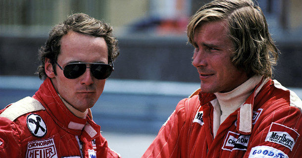 Niki Lauda och James Hunt i dokumentären "Hunt vs Lauda" i TV10 Play