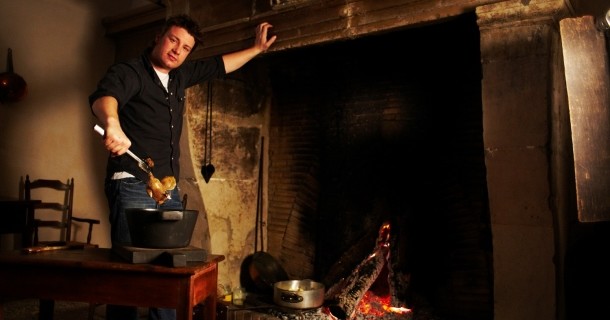 Jamie Oliver i "Jamie upptäcker" i TV4 Play