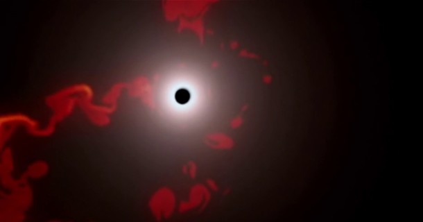 Svart hål som slukar gasmoln i dokumentären "Slukad av det svarta hålet" i SVT Play