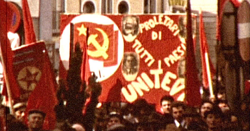 Kommunistiska demonstranter i dokumentären "Det okända kalla kriget" i UR Play