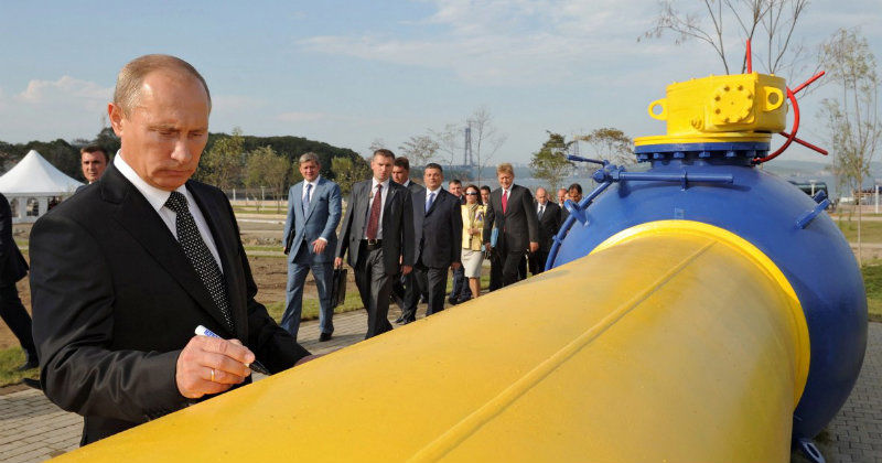 Vladimir Putin i dokumentären Gasvapnet i SVT Play