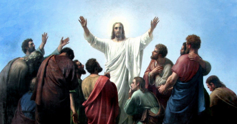 Jesus och lärjungarna i "Om Kristi himmelfärdsdag" i SVT Play