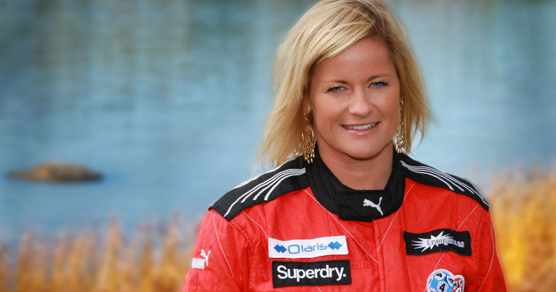 Marit Strømøy i dokumentären "Formel 1 och höga klackar" i SVT Play
