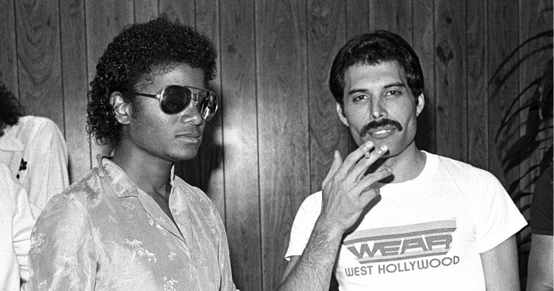 Michael Jackson och Freddie Mercury i dokumentären "Freddie Mercury: The Great Pretender" i SVT Play