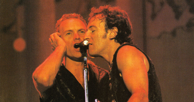 Bruce Springteen sjunger duett med Sting i "Amnestykonsert från 1988" i SVT Play