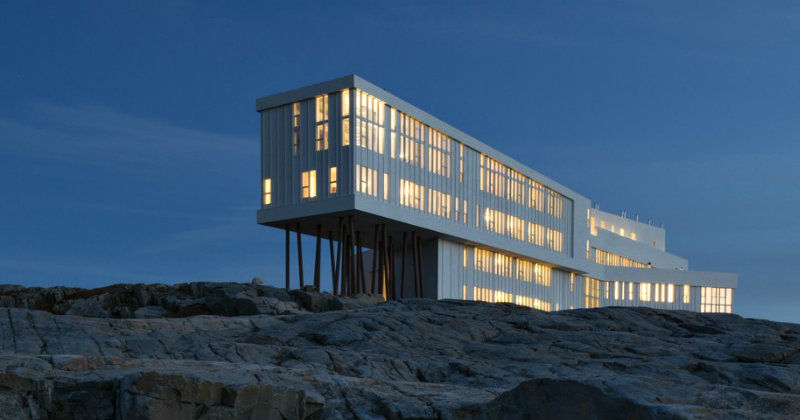 Hotell ritat av Todd Saunders i dokumentären "Arkitektur i det vilda - om Todd Saunders" i SVT Play