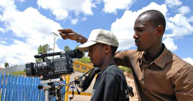 Richmond and Christian i dokumentären ”Filmens kraft i Rwanda” i UR Play