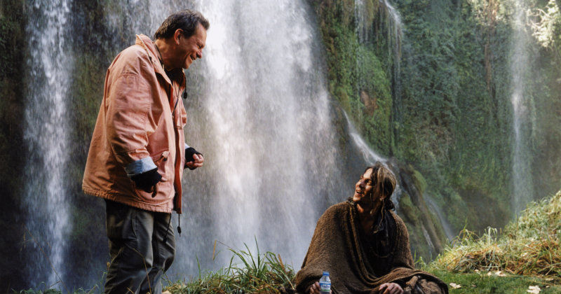 Terry Gillham och Johnny Depp i dokumentären "Lost in La Mancha" i UR Play