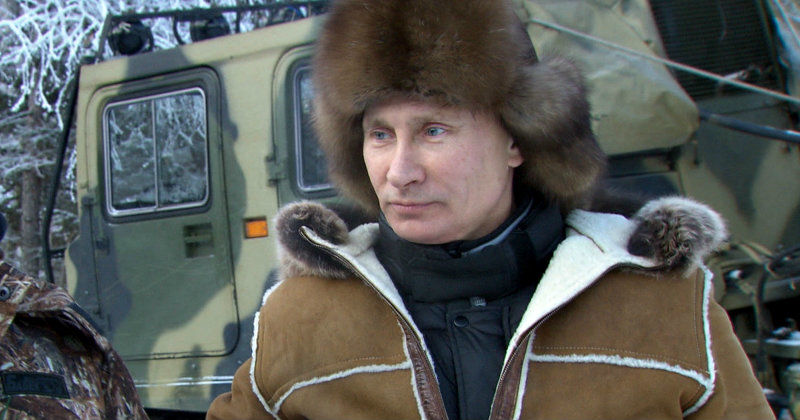 Vladimir Putin i dokumentären "Porträtt av Putin" i TV10 Play