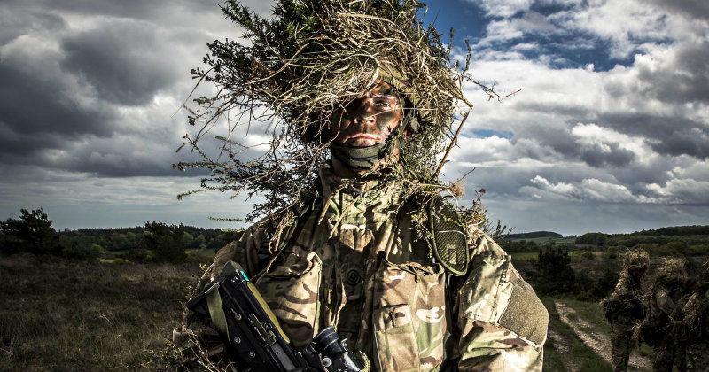Soldat i realityserien "Royal Marines Commando School" i TV10 Play