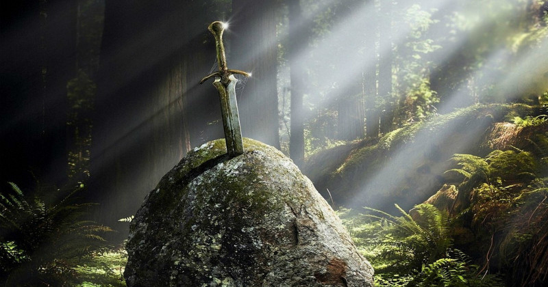 Myteon om Svärdet i stenen i "The Legends of King Arthur" i UR Play