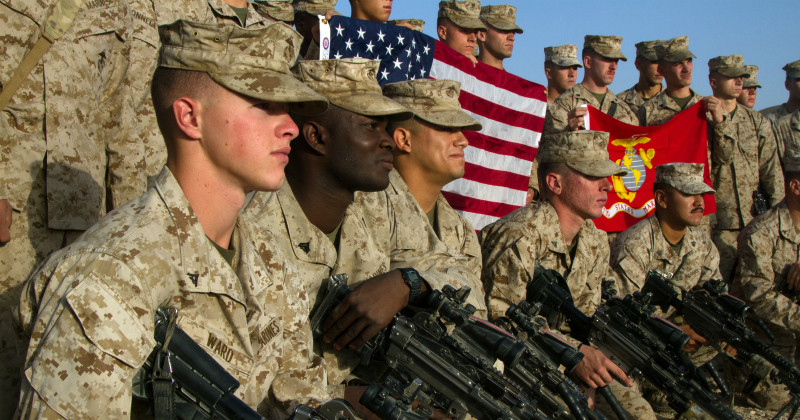 Amerikanska soldater i serien "Slagfältets söner" i TV10 Play