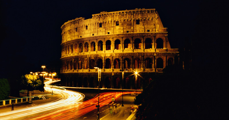 Colosseum i Rom i serien "Att bygga underverk" i TV10 Play