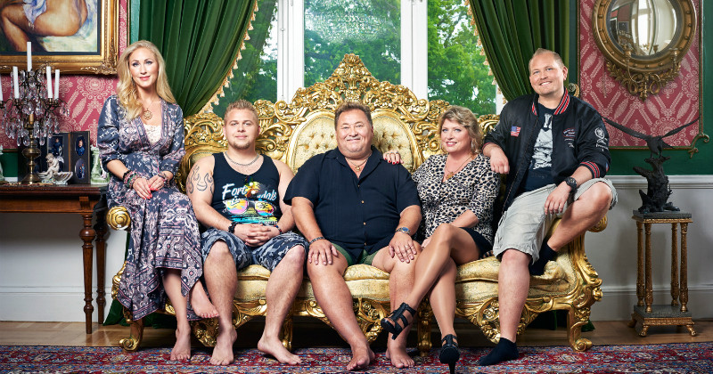 Familjen Karlsson i realityserien "Karlssons" i TV3 Play