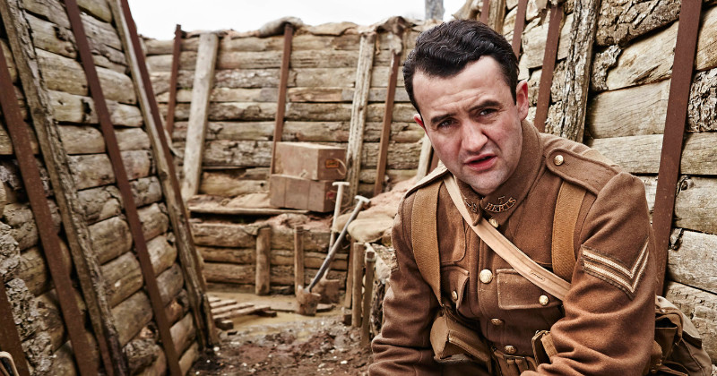 Brittisk soldat i dokumentärserien "Första världskrigets öden" i SVT Play