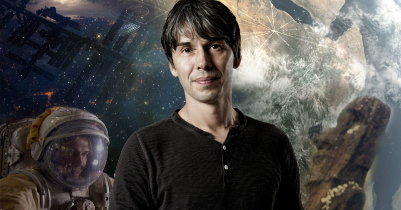 Brian Cox i vetenskapsserien "Vår plats i universum" i SVT Play
