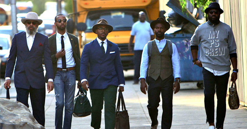 Modemedvetna män i dokumentären "Black Dandy - makt och mode" i UR Play