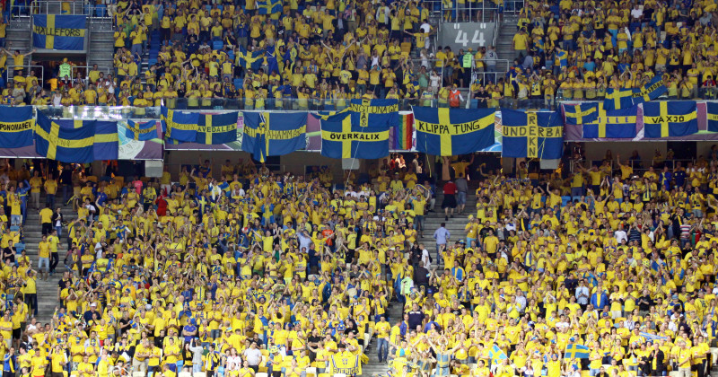 Sverige fans Fotbolls-EM 2016 LIVE SVT Play
