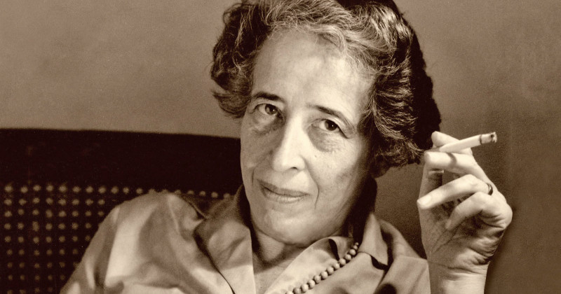 Hannah Arendt i dokumentären "Hannah Arendt - omstridd filosof" i SVT Play