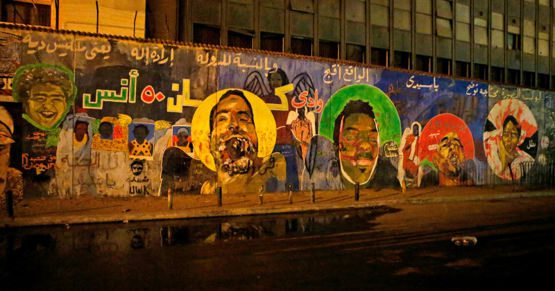 Graffiti i dokumentären "Graffitirevolutionen i Egypten" i UR Play