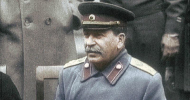 Stalin i dokumentären Stalin i färg i TV4 Play
