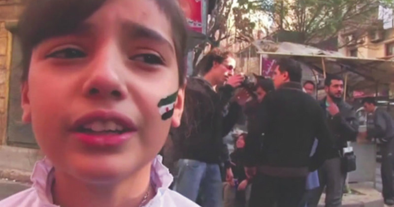 Flicka i dokumentären 7 dagar i Syrien i UR Play