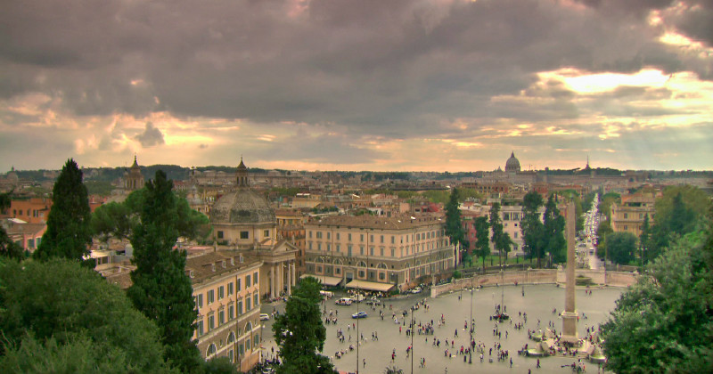 Vy över Rom i dokumentären "Det hemliga Rom" i SVT Play