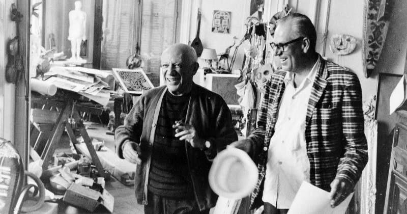 Theodor "Teto" Ahrenberg och Picasso i dokumentären Konstsamlaren och katastrofen