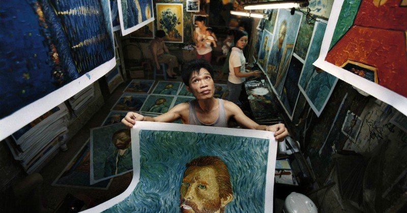 Medverkande i dokumentären "Kinas van Goghs" i SVT Play