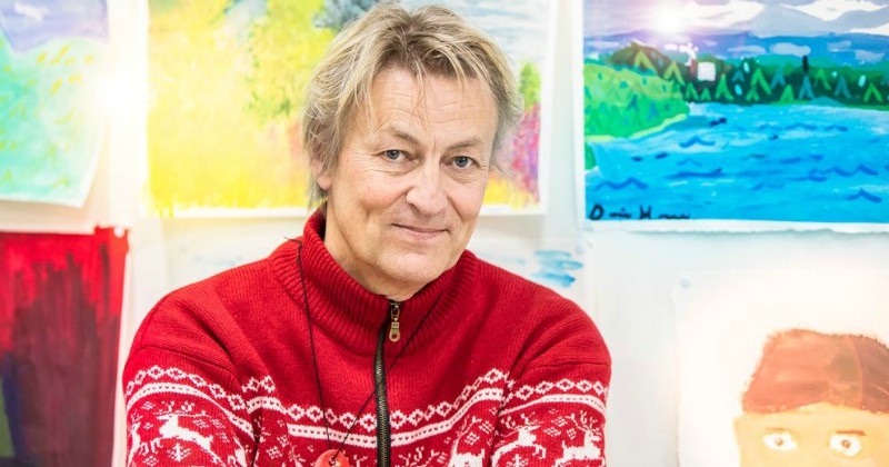 Lars Lerin i "Lerins konstskola" i SVT Play