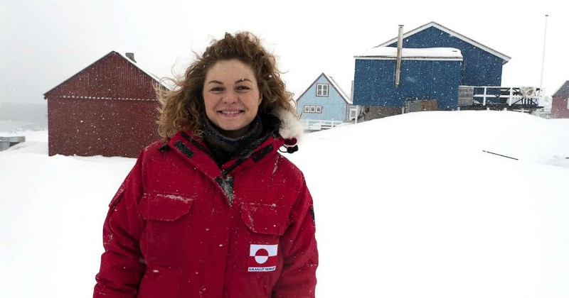 Arkitekten Victoria Diemer Bennetzen i serien "Drömboende på Grönland" På UR Play