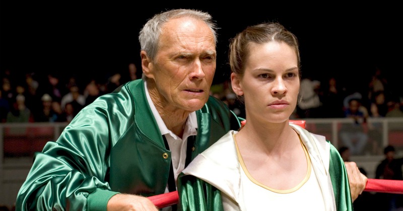 Clint Eastwood och Hilary Swank i "Million Dollar Baby" på TV4 Play streaming